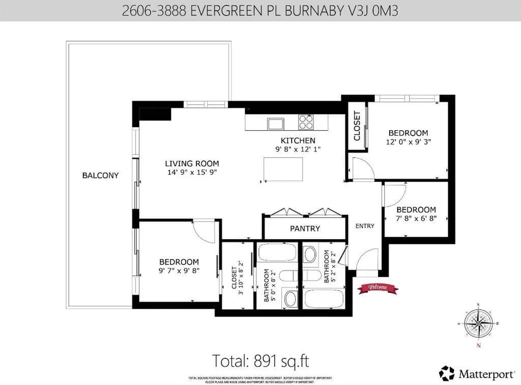 2606 3888 Evergreen Place, Burnaby, BC V3J 0M3 — image 31