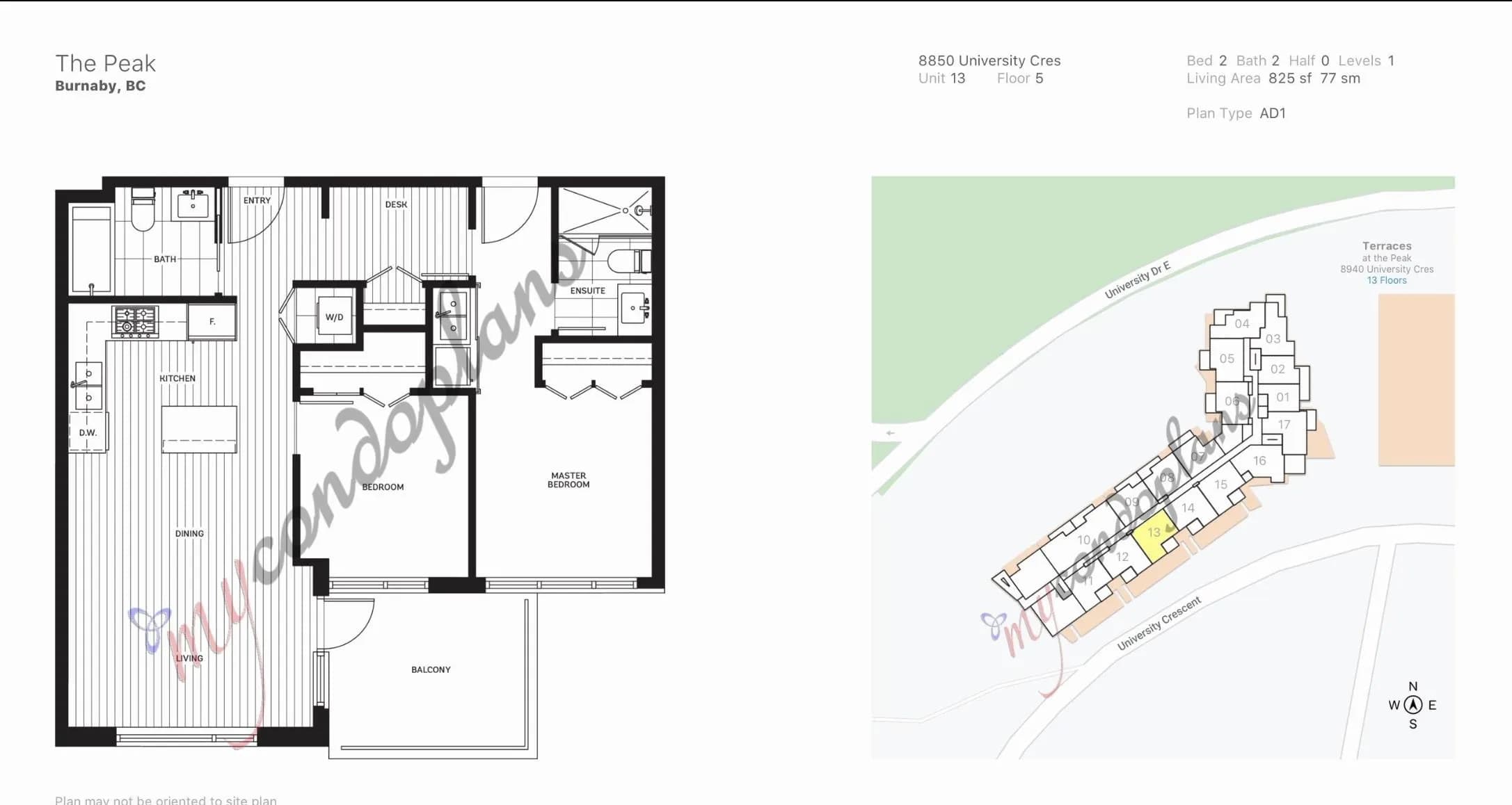513 8850 University Crescent, Burnaby, BC V5A 0C8 — image 7